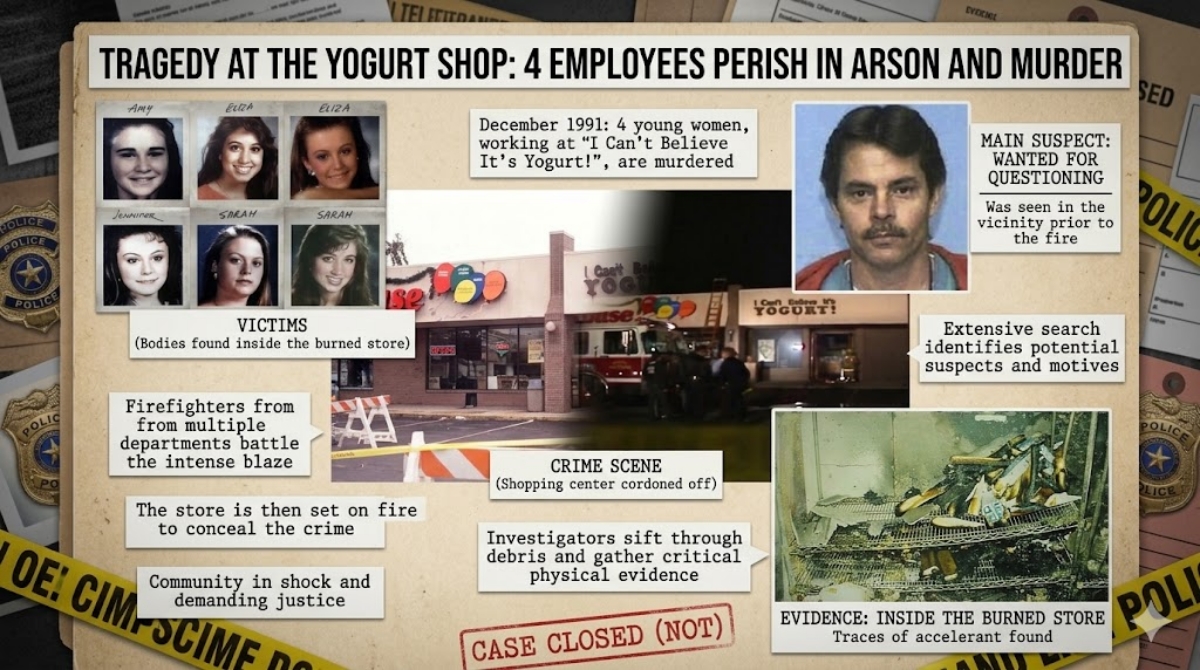 The Case of 4 Teenage Girls Executed in Austin Yogurt Shop – The Killer Emerges After More Than 30 Years