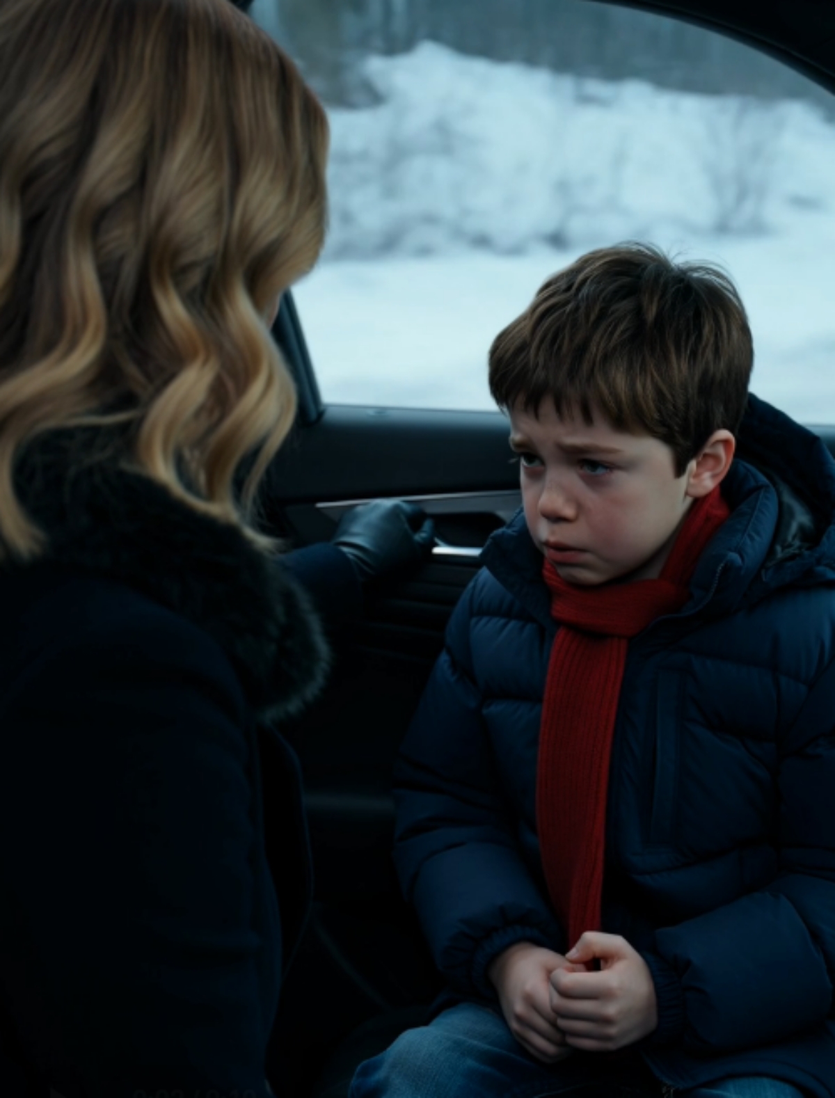 RIGHT AFTER HER RICH HUSBAND’S FUNERAL, THE STEPMOTHER DROVE HIS 10-YEAR-OLD SON TO A DESERTED WINTER ROAD AND SAID, “THE MONEY IS MINE. YOU’RE JUST A BURDEN.” — ONE MONTH LATER, SHE CAME HOME TO A SURPRISE THAT DESTROYED EVERYTHING