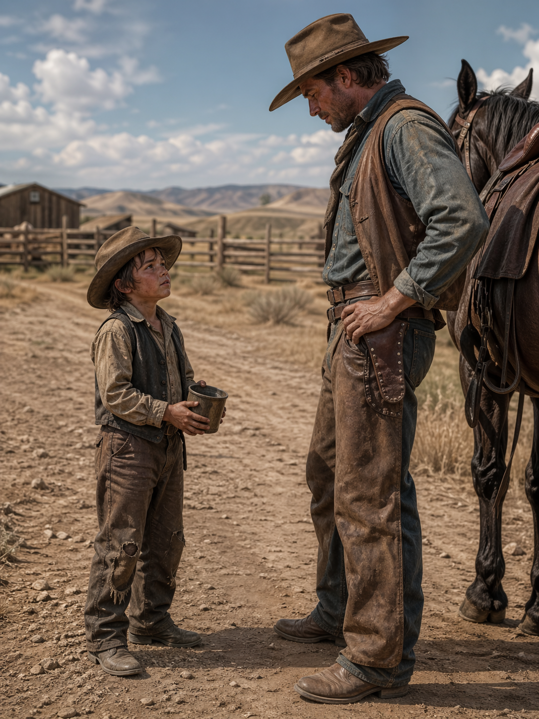 A Little Boy Walked 2 Miles Just for Water — The One Thing He Asked the Cowboy Left No One Dry Eyed