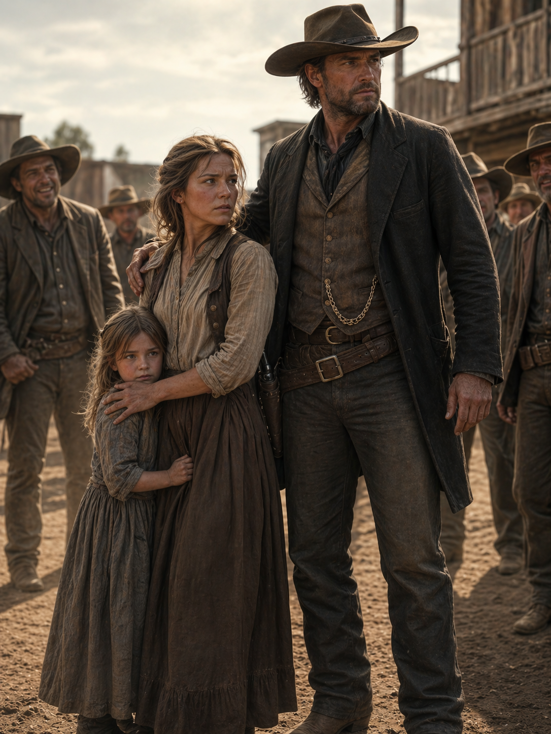They Laughed at Her and His Little Daughter—Until the Richest Cowboy in Town Stepped In and Nobody L