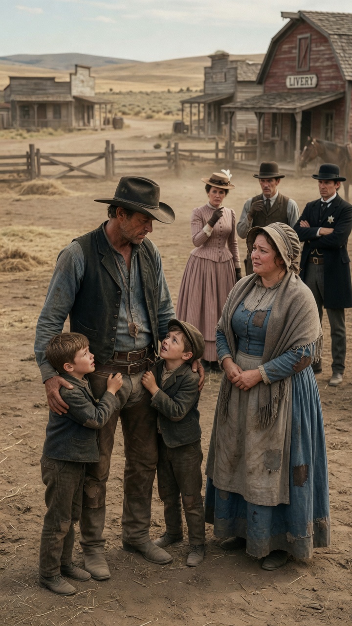 “Papa, Please Choose Her!” The Twins Insisted… Then the Cowboy Chose the Obese Widow Everyone