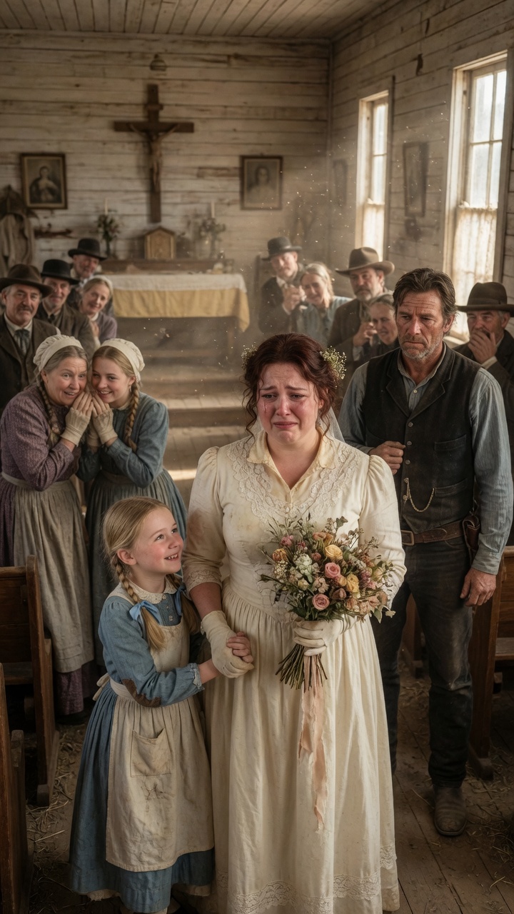 “They Laughed at the Obese Bride… Until the Cowboy’s Daughter Said ‘She’s Beautiful’