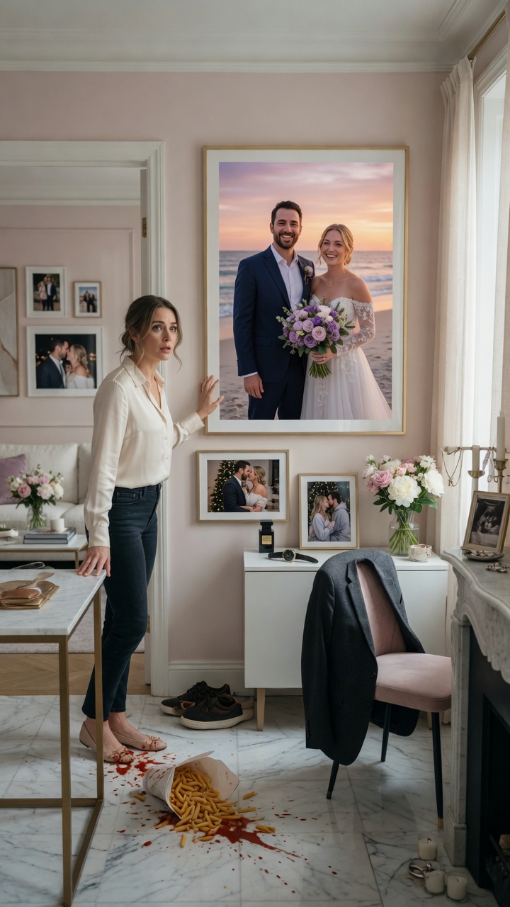 She Walked Into Her Best Friend’s House… And Found Her Husband’s Wedding Photo Hanging There’