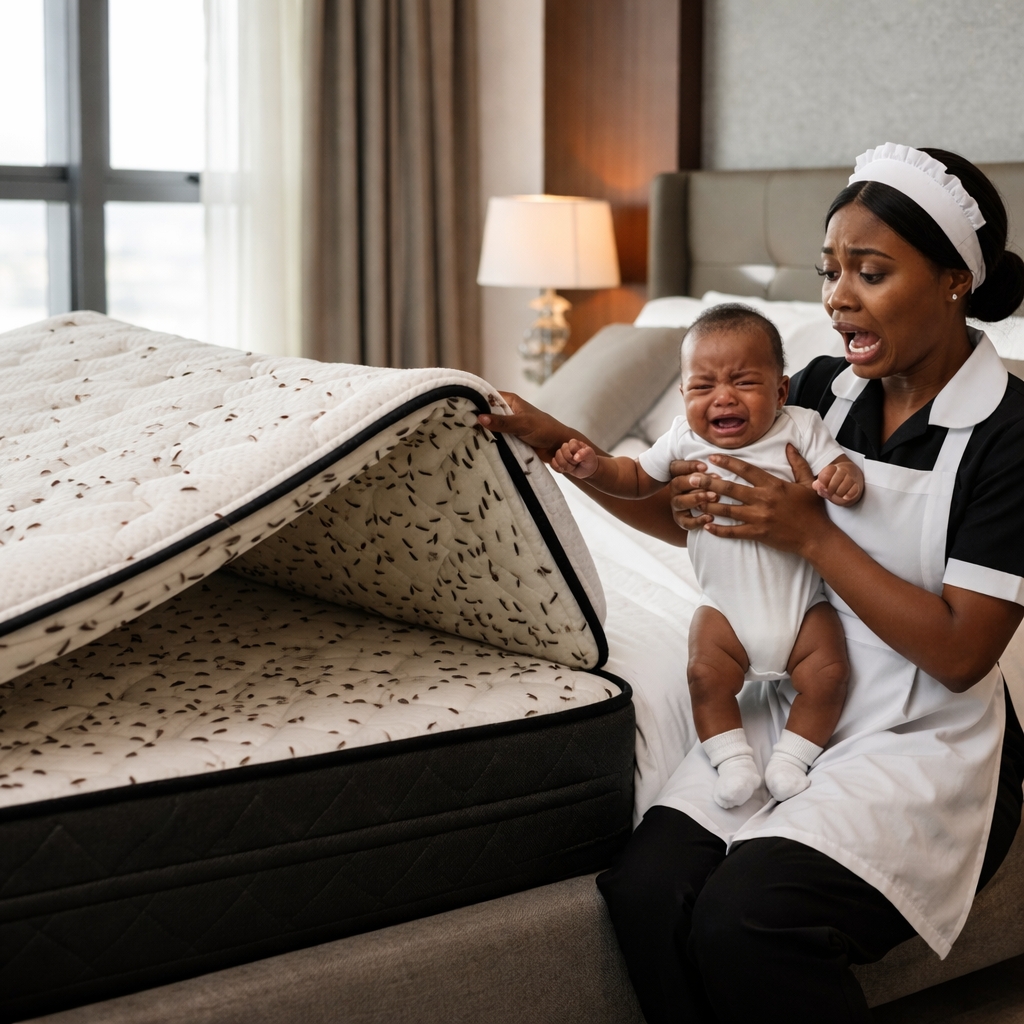 The Billionaire’s baby wouldn’t stop crying on the Bed—until a poor black maid did the unimaginable
