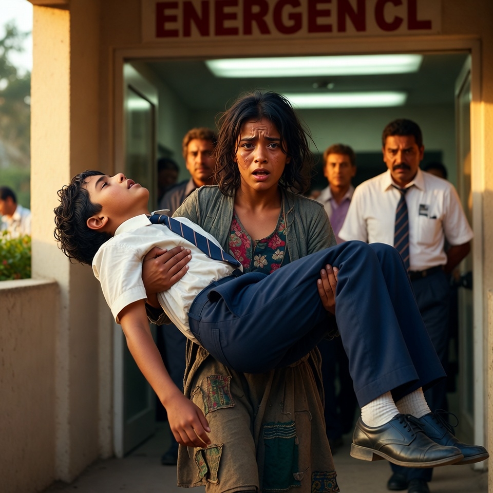 Poor Girl Takes a Little Boy to the Hospital, Not Knowing His Father Is a Millionaire…