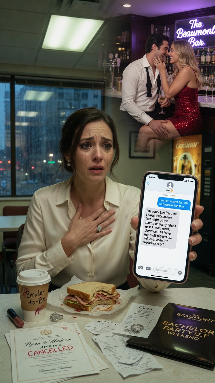 My fiancé cheated on me with his ex at his bachelor party and texted me: “I went back to her…”
