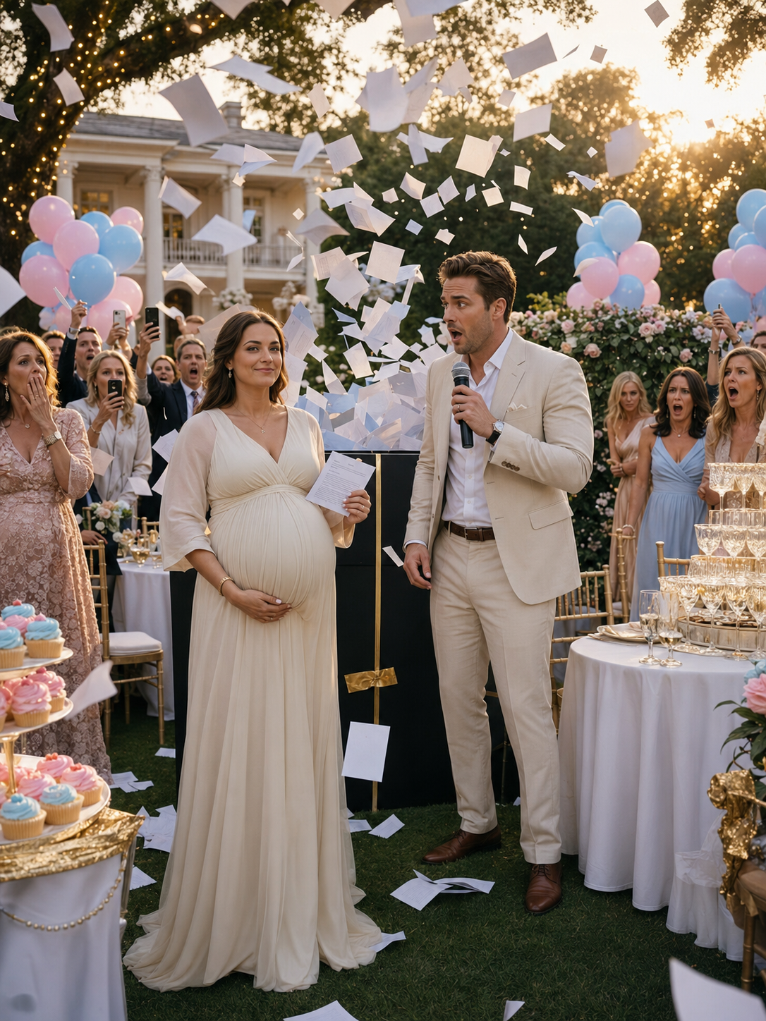 My Husband And His Mistress Threw Divorce Papers in My Face at Our Baby’s Gender Reveal I Smiled