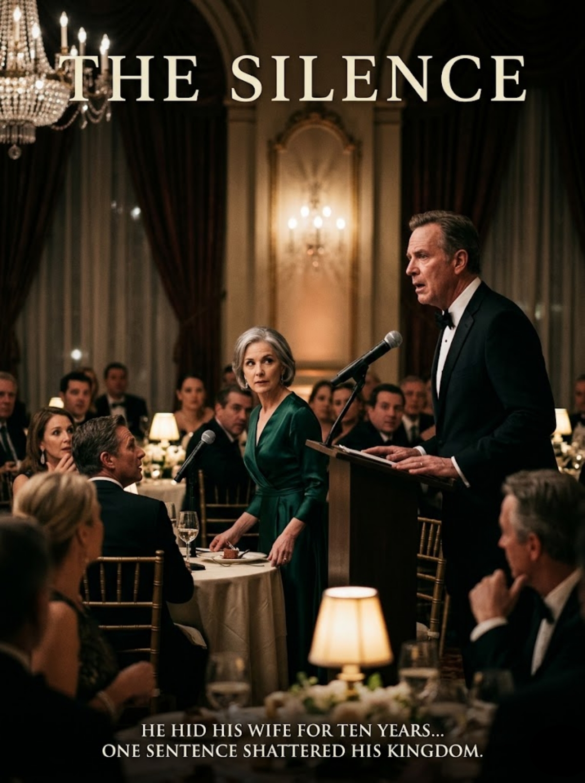 HE HID HIS WIFE FOR TEN YEARS, THEN SHE SPOKE ONE SENTENCE AT HIS COMPANY DINNER AND DESTROYED HIS KINGDOM