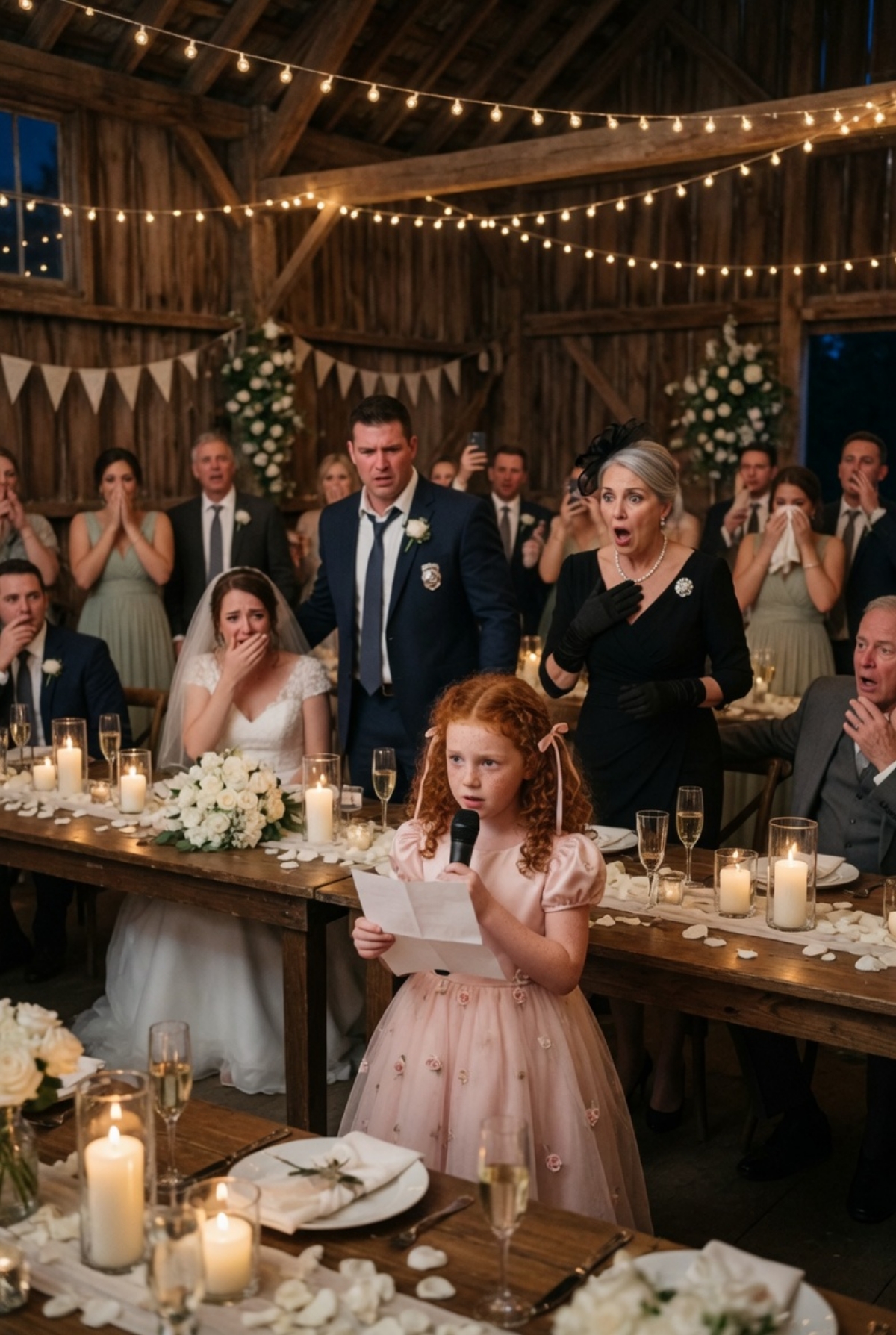 HIS MOTHER CALLED MY DAUGHTER “BAGGAGE” AT OUR WEDDING—THEN MY 8-YEAR-OLD STOOD UP WITH A LETTER THAT DESTROYED HER