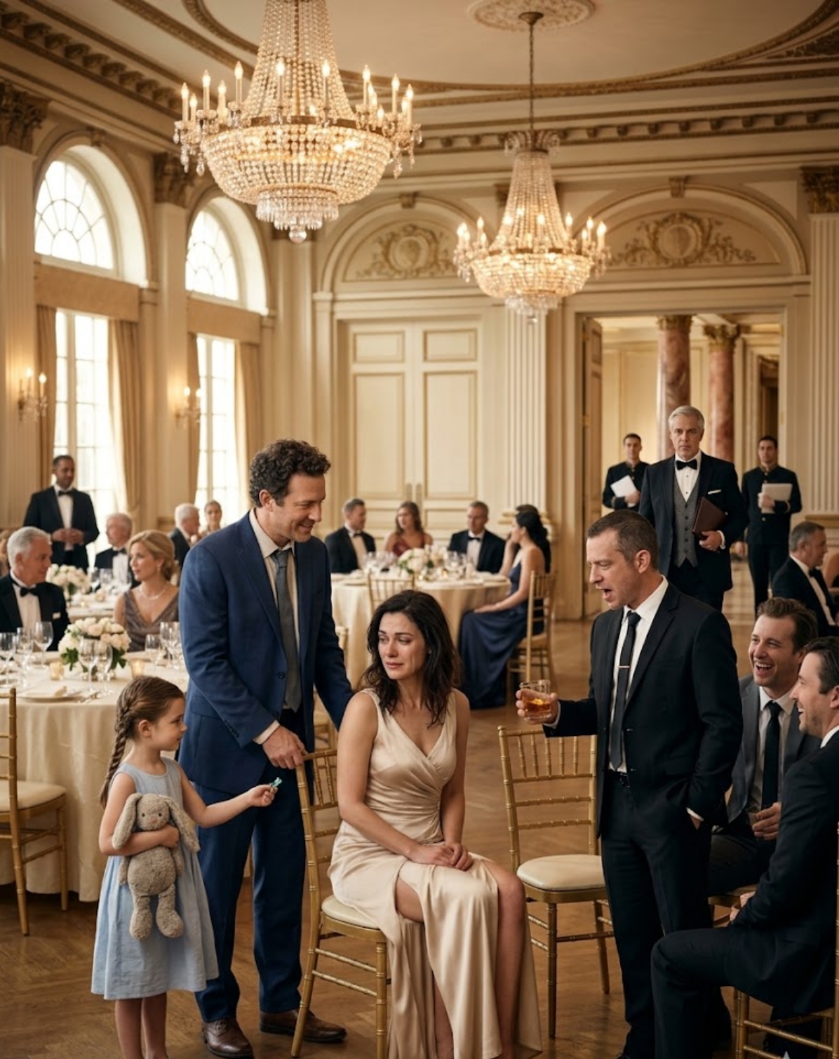 THEY MOCKED A SINGLE FATHER AND THE “BROKEN” WOMAN AT A CHARITY GALA—THEN FOUND OUT SHE OWNED THE ENTIRE HOTEL