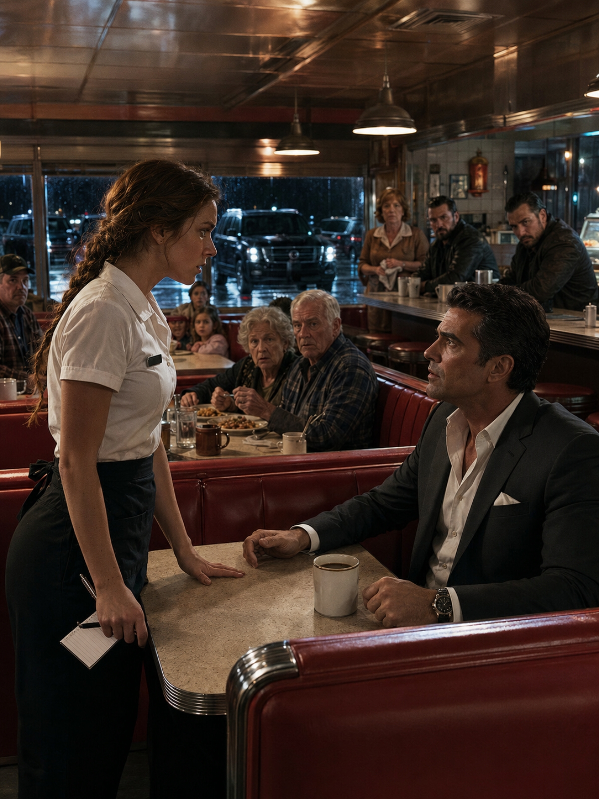 THE WAITRESS TOLD THE MOST DANGEROUS MAN IN RIDGEWOOD, “SHOUT AGAIN AND I’LL END YOU”—THEN HE OFFERED HER A LIFE THAT COULD DESTROY THEM BOTH