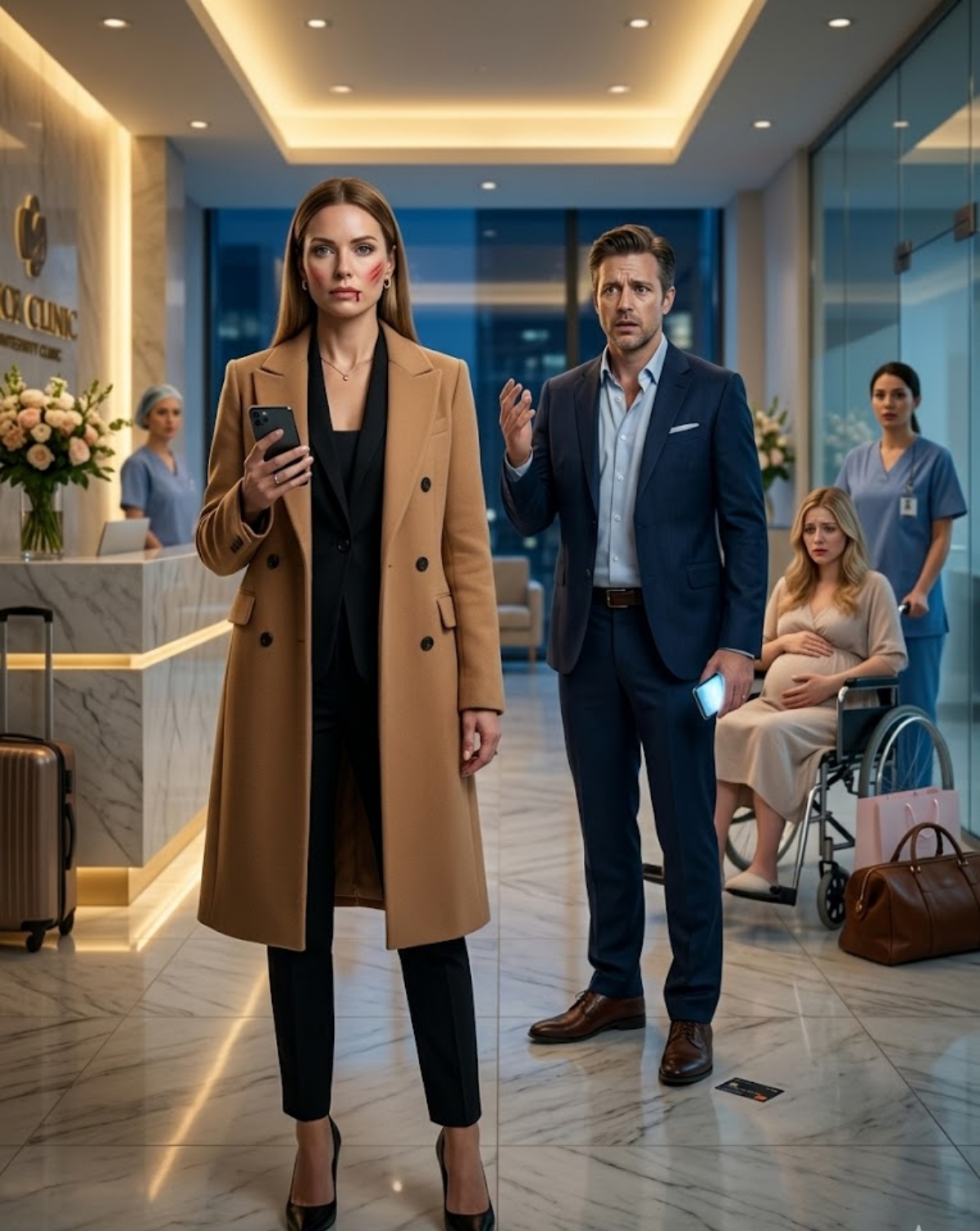 MY HUSBAND RUSHED HIS PREGNANT MISTRESS TO THE HOSPITAL AFTER DROPPING ME AT THE AIRPORT—BUT HE FORGOT I OWNED EVERY DOOR HE PLANNED TO WALK BACK THROUGH