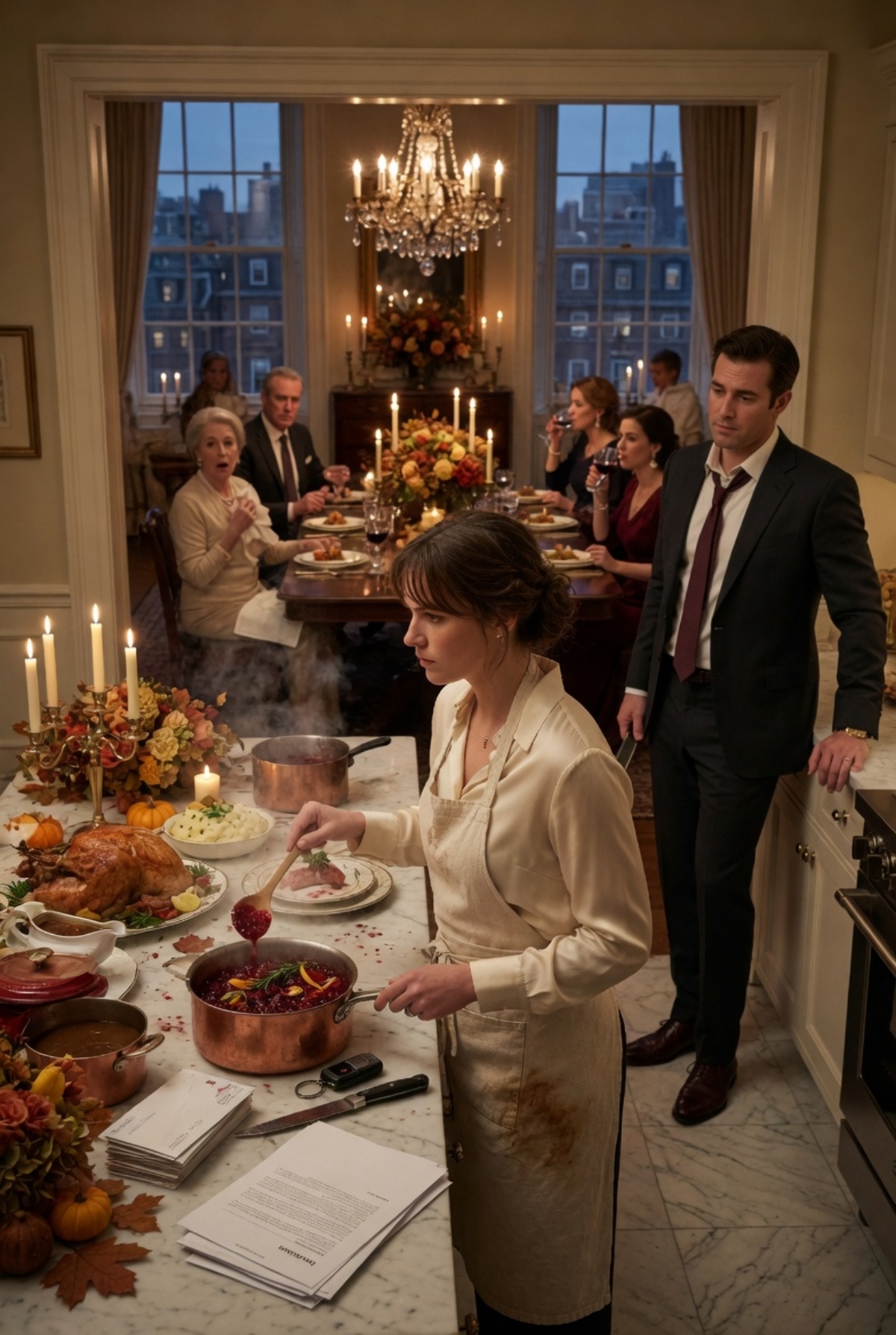 MY HUSBAND ANNOUNCED HIS PREGNANT INTERN AT THANKSGIVING — SO I SERVED HIS FAMILY THE RECORDING THAT DESTROYED THEM