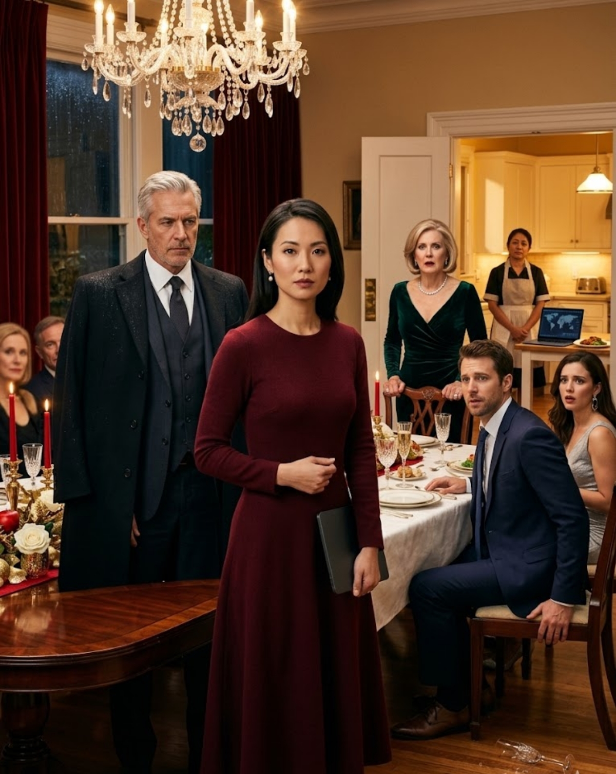 MY MOTHER-IN-LAW REMOVED MY CHAIR AT CHRISTMAS DINNER—THEN MY CEO WALKED IN AND ASKED WHY HIS SENIOR VICE PRESIDENT WAS EATING IN THE KITCHEN