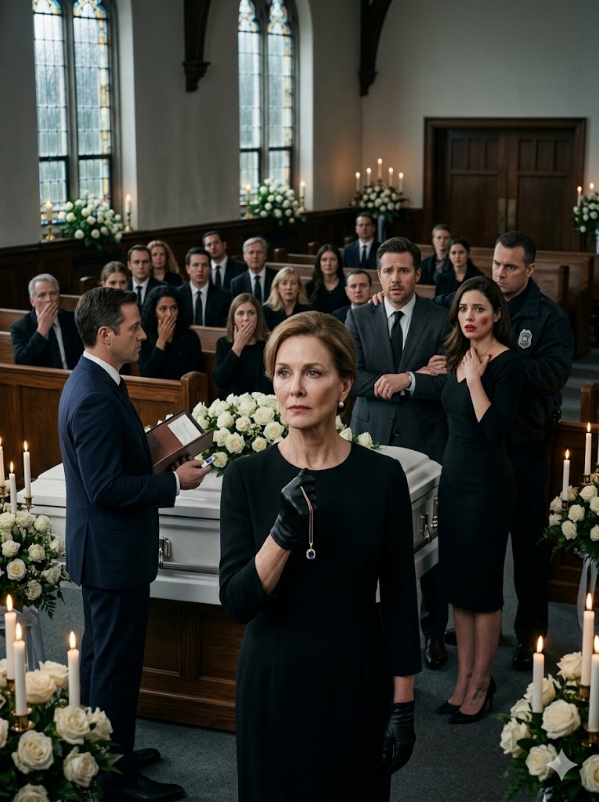 SHE WORE MY DEAD DAUGHTER’S NECKLACE TO THE FUNERAL—THEN THE WILL WAS READ BESIDE THE COFFIN
