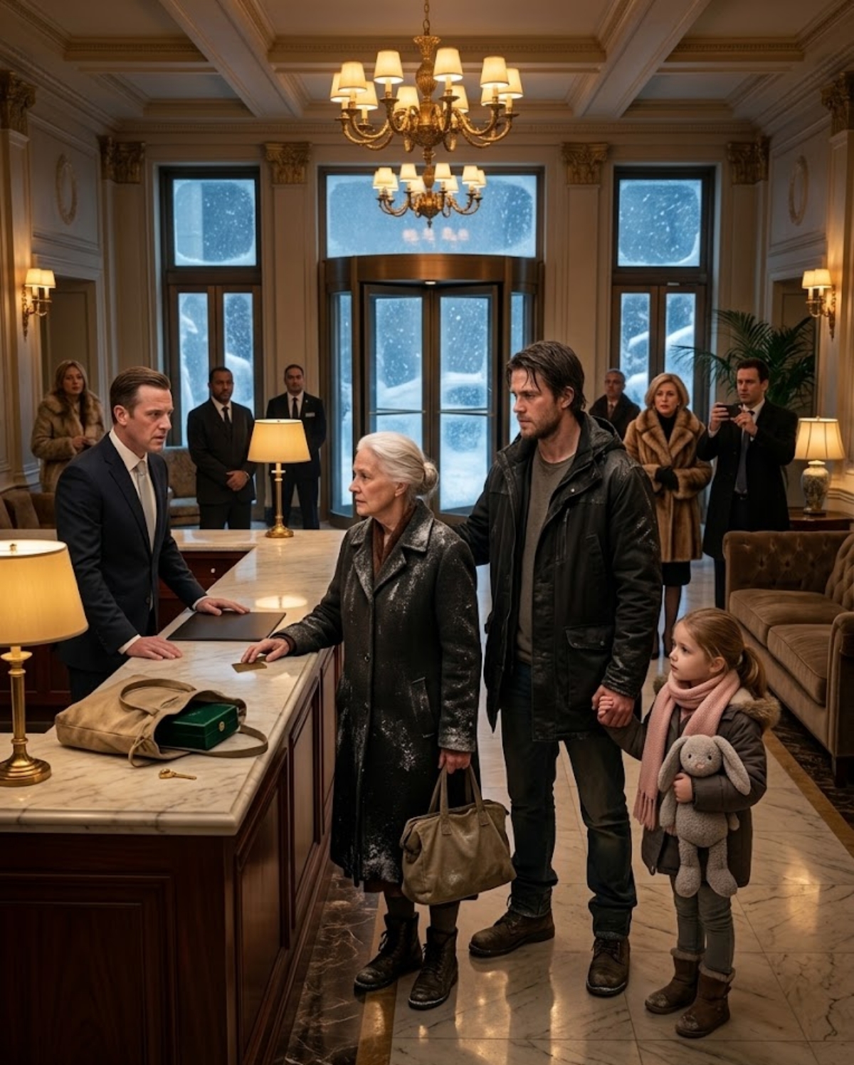 THE HOTEL MANAGER THREW AN OLD WOMAN INTO A BLIZZARD—BUT HE DIDN’T KNOW SHE OWNED EVERY ROOM IN THE BUILDING