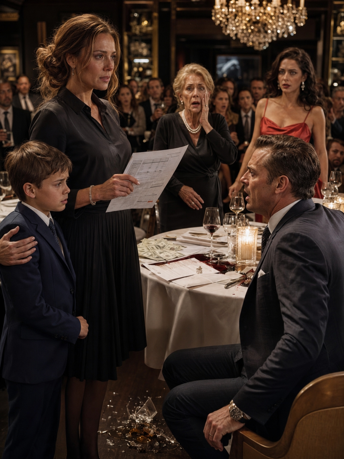 MY BILLIONAIRE RESTAURANT HUSBAND THREW CASH IN MY FACE AND TOLD ME TO ABORT OUR BABY—9 YEARS LATER, OUR SON PLAYED PIANO IN HIS RESTAURANT AND DESTROYED EVERY LIE