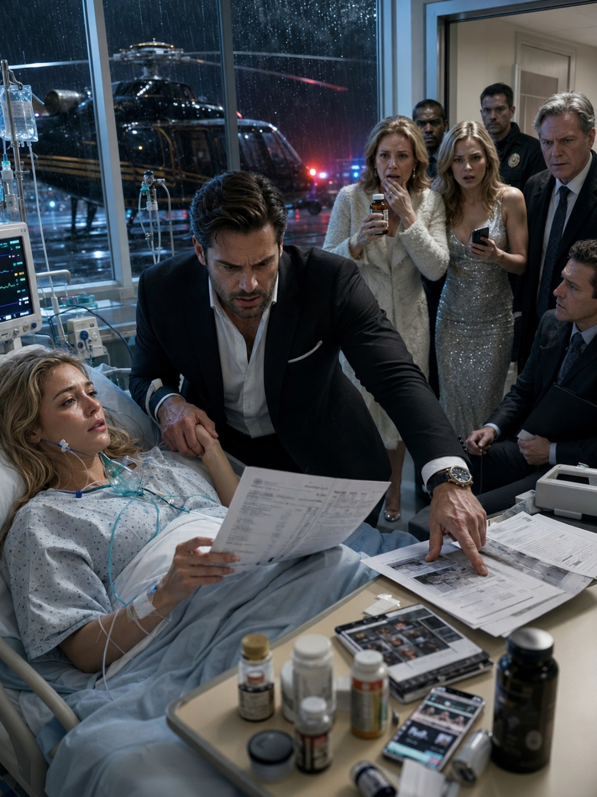 MY FAMILY LEFT ME DYING IN THE ER WHILE THEY ARGUED OVER THE BILL—THEN MY BILLIONAIRE HUSBAND’S HELICOPTER LANDED AND EXPOSED THE POISON IN MY BLOOD