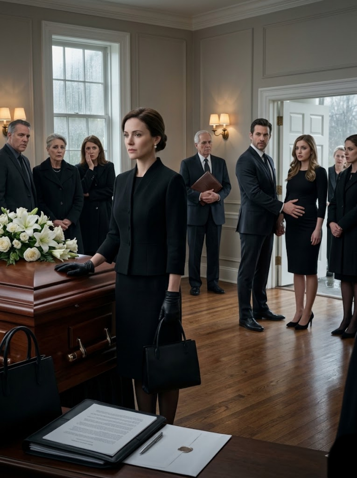 MY HUSBAND BROUGHT HIS PREGNANT MISTRESS TO MY FATHER’S FUNERAL—BUT HE DIDN’T KNOW THE $300 MILLION WILL HAD ALREADY CUT HIM OUT