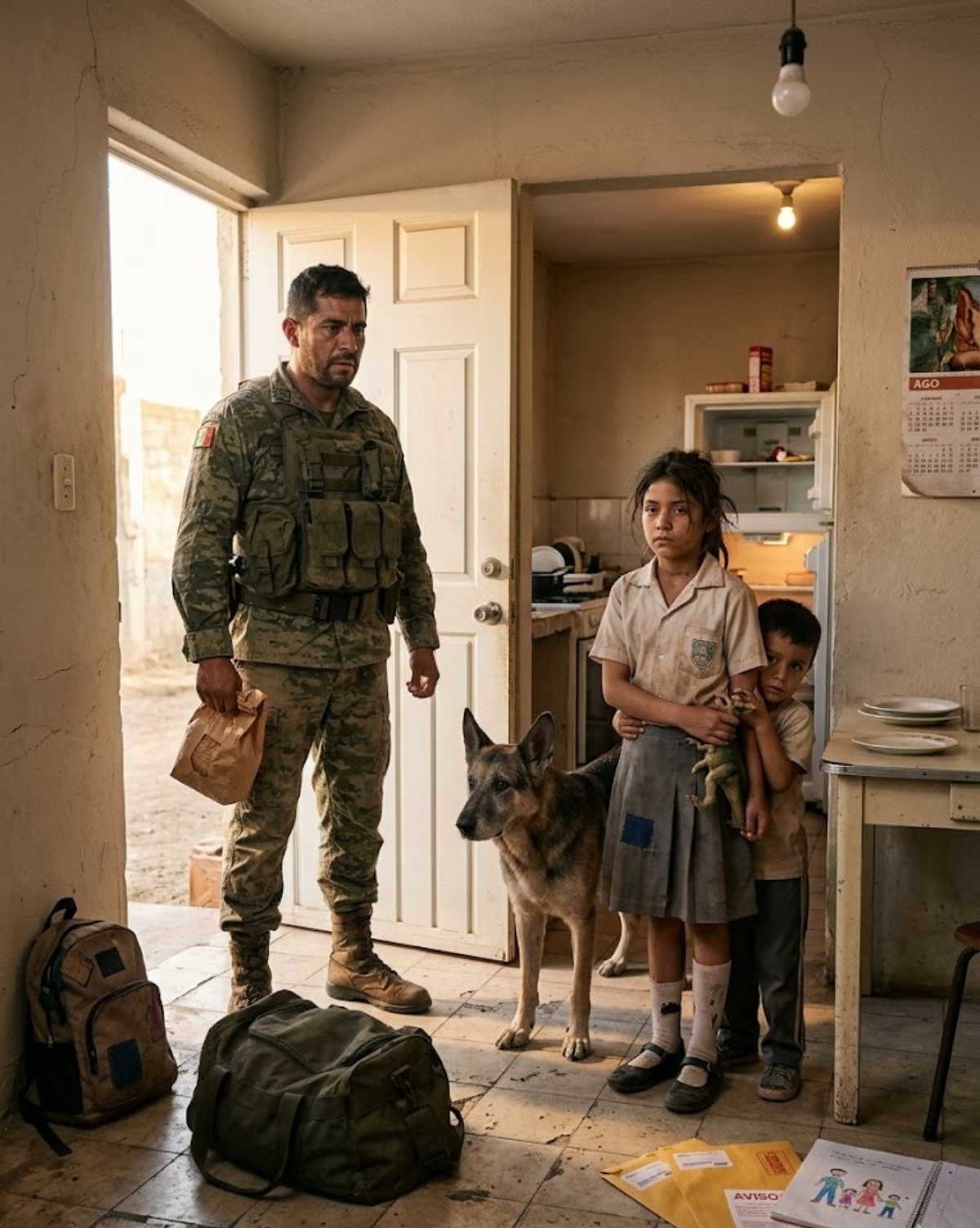 I CAME HOME FROM DEPLOYMENT AND FOUND MY CHILDREN ALONE WITH AN EMPTY FRIDGE—THEN MY DAUGHTER HANDED ME A SHOEBOX THAT DESTROYED THEIR MOTHER’S LIES