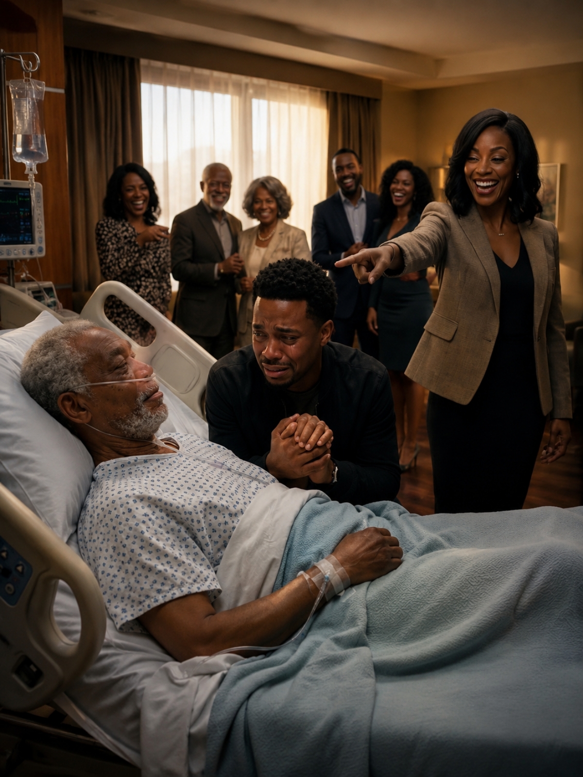 HIS WIFE LAUGHED AT HIM BESIDE HIS FATHER’S DEATHBED—THEN THE LAWYER WALKED IN WITH A $10 BILLION SECRET