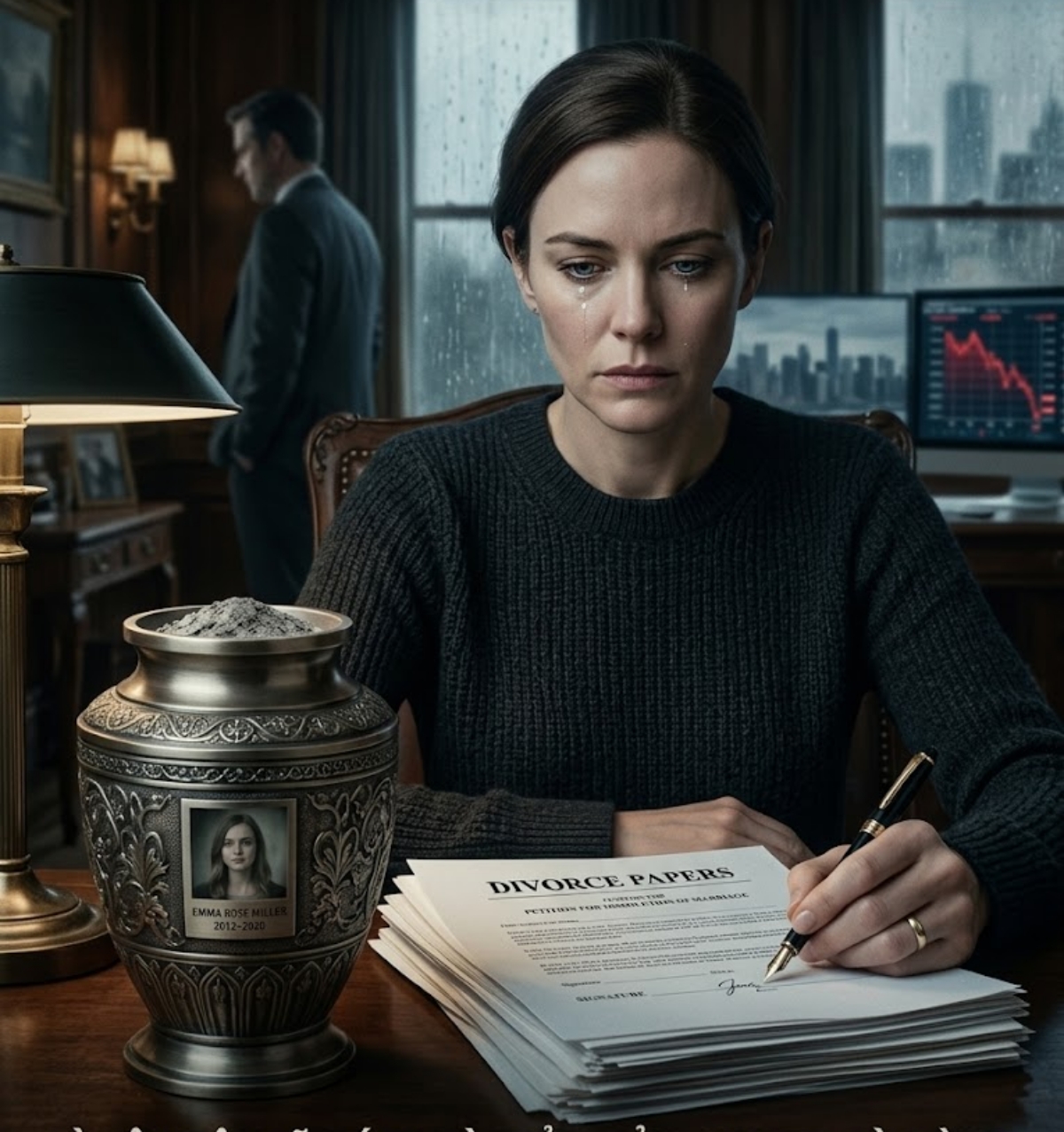 MY HUSBAND HANDED ME DIVORCE PAPERS BESIDE OUR DAUGHTER’S ASHES—SO I SIGNED AWAY HIS MONEY AND USED WALL STREET TO BURY HIS EMPIRE