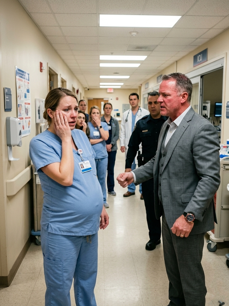 THE BILLIONAIRE SLAPPED A PREGNANT ICU NURSE—BUT HE DIDN’T KNOW WHO WAS WATCHING