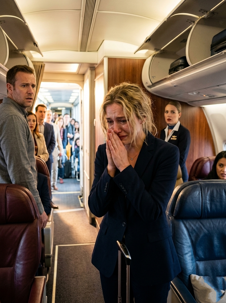 THE WIFE AT THE AIRCRAFT DOOR