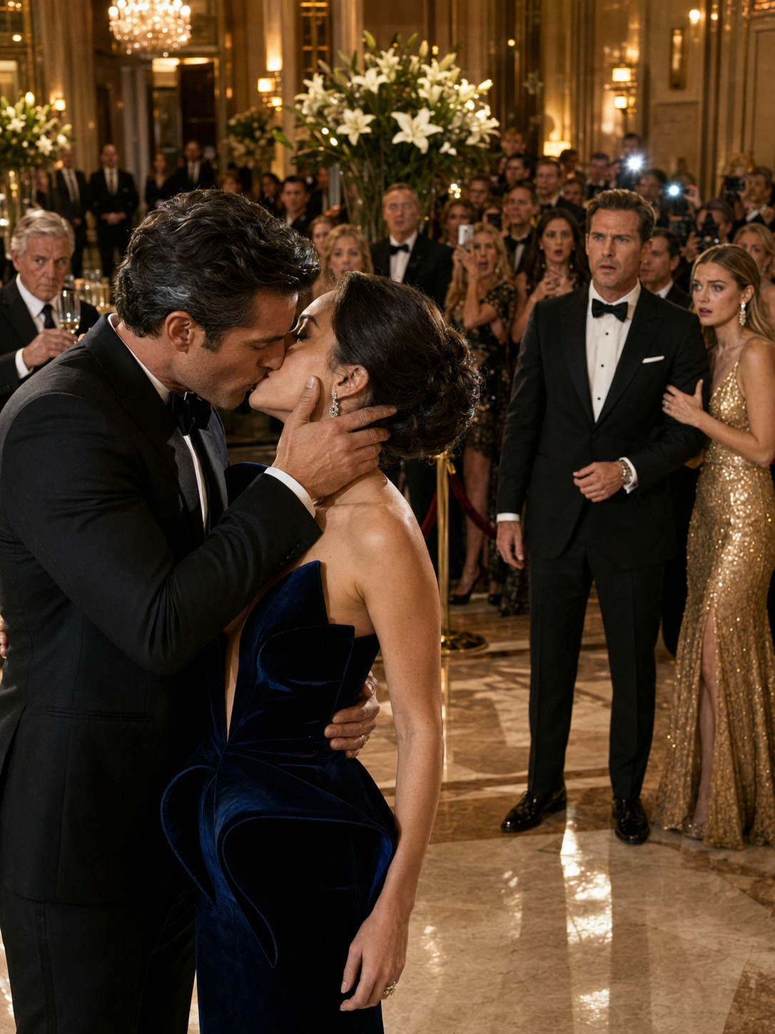 Ex-Husband Brought His New Wife — Then Froze When a Billionaire Kissed His Ex-Wife