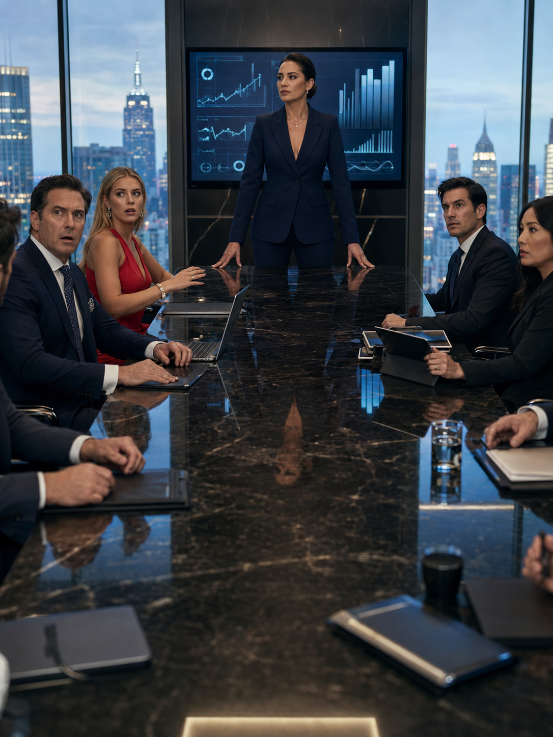 HUSBAND BRINGS HIS LOVER TO A MEETING UNTIL HIS BILLIONAIRE WIFE ARRIVES AND STUNS EVERYONE