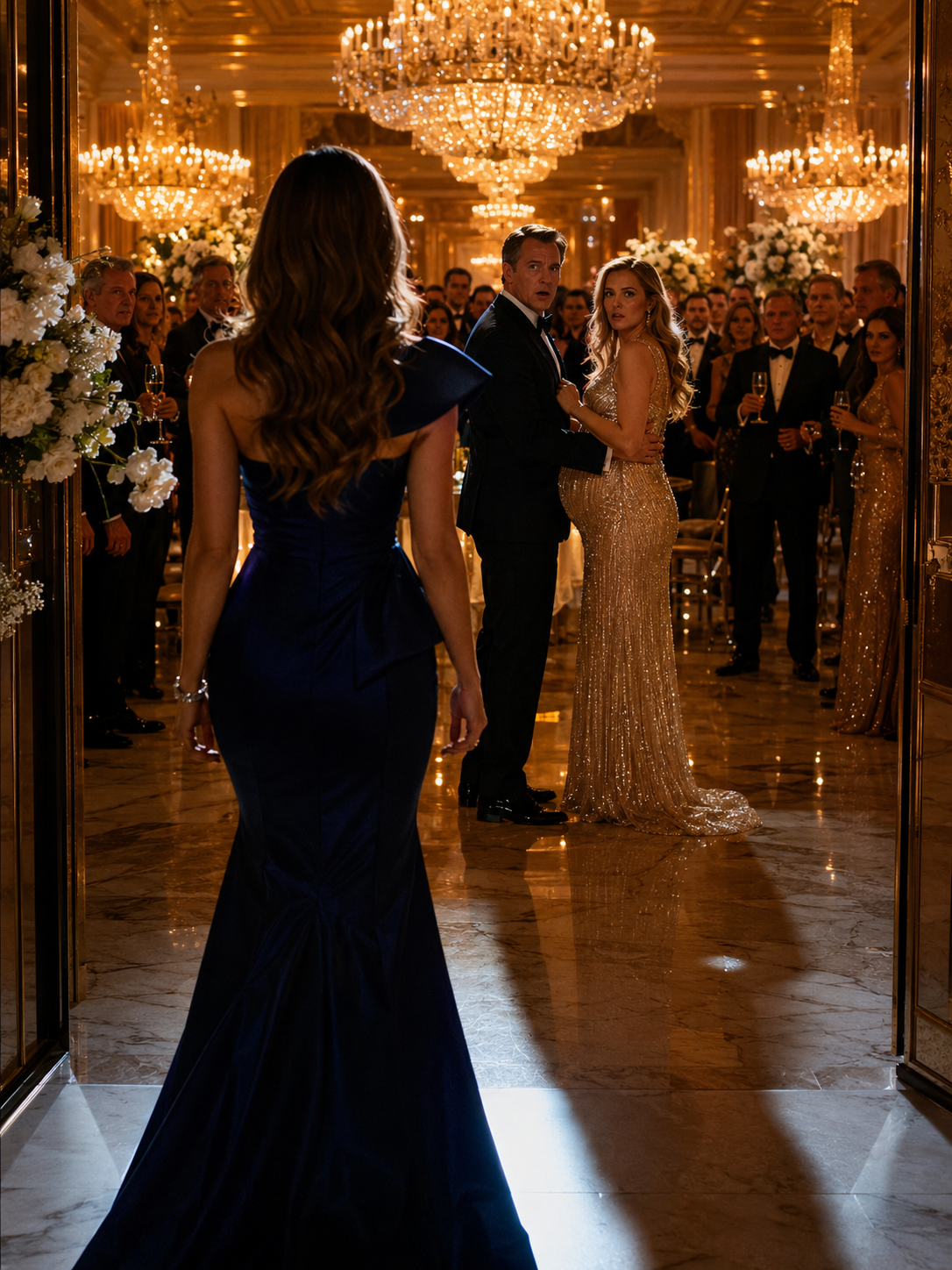 HE WAS DANCING WITH HIS LOVER, BUT HIS STUNNING WIFE STOPPED THE GALA COLD