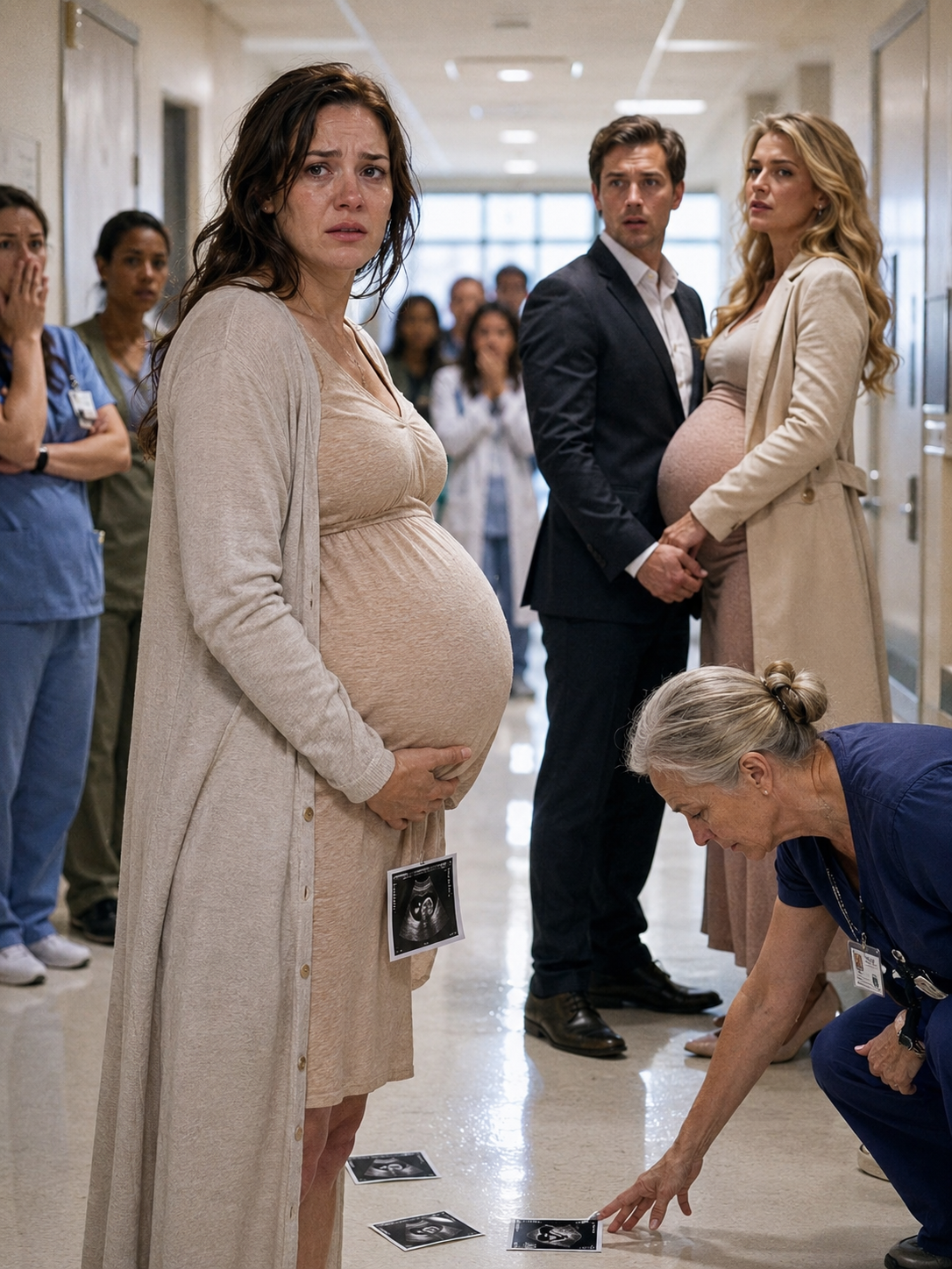 ♥️ SHE WENT FOR AN ULTRASOUND 8 MONTHS PREGNANT… AND CAUGHT HER HUSBAND WITH HIS PREGNANT MISTRESS