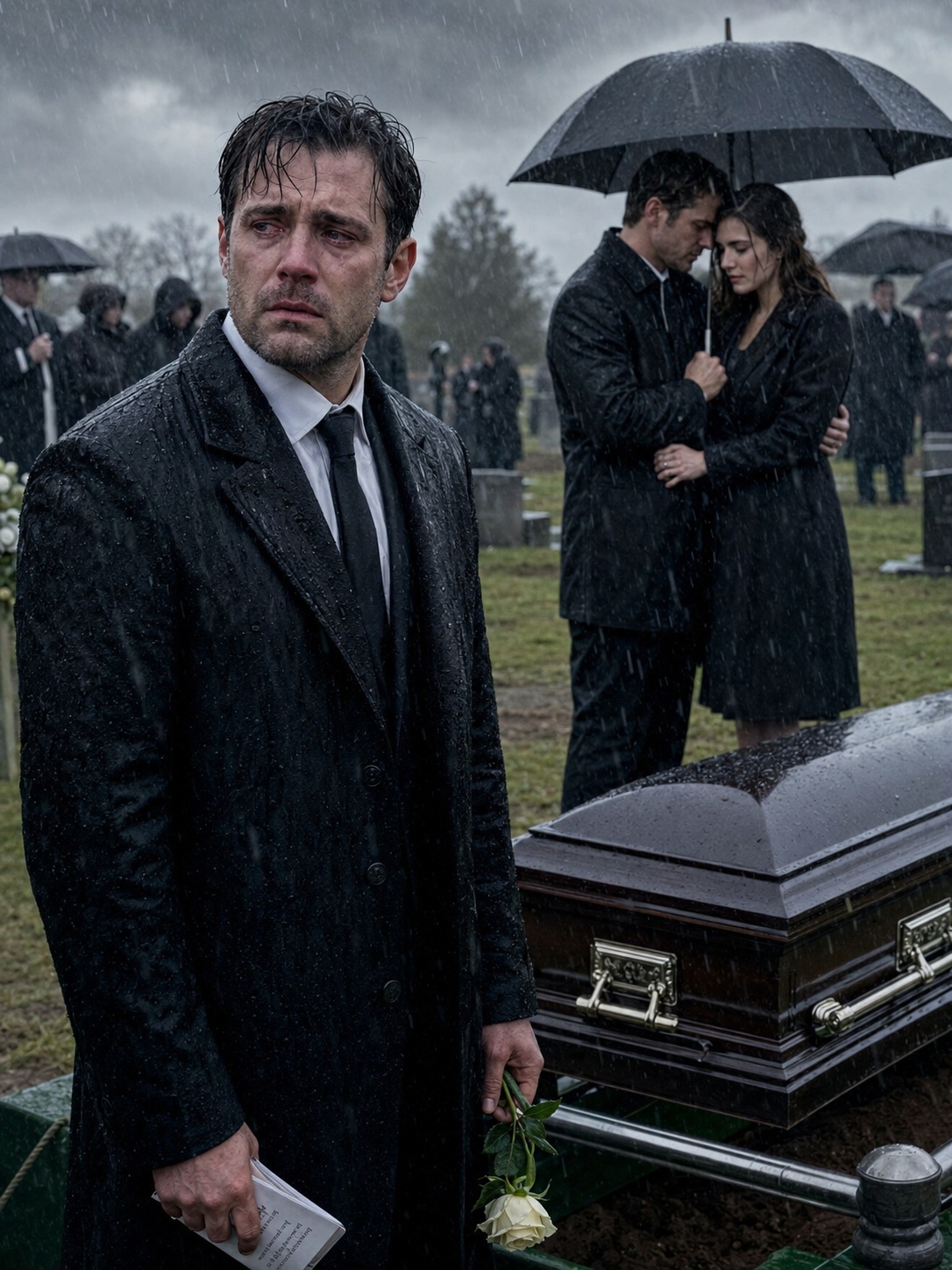THE DAY MY WIFE CHOSE ANOTHER MAN’S UMBRELLA AT MY MOTHER’S GRAVE