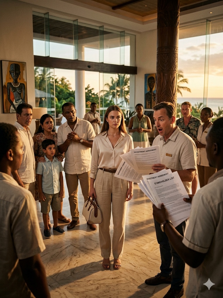 THEY LEFT HER WITHOUT A ROOM IN ZANZIBAR—NOT KNOWING SHE OWNED THE RESORT THEY WERE STANDING IN