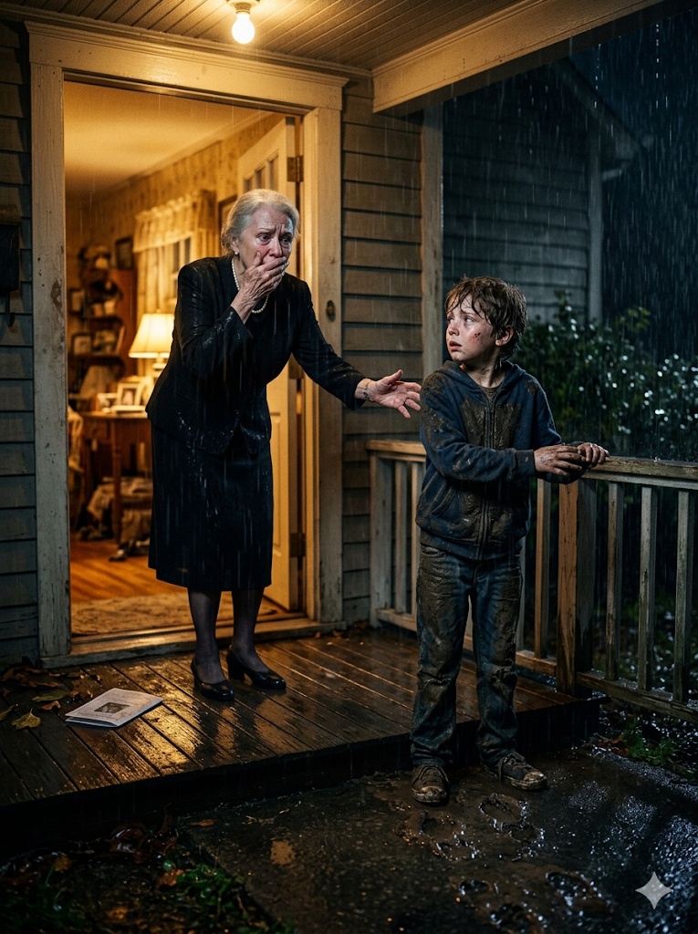 I Came Home From My Grandson’s Funeral—And Found Him Alive on My Porch, Covered in Dirt
