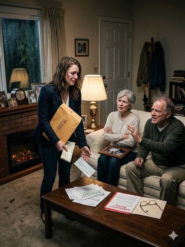 THE DAUGHTER THEY DISOWNED AFTER SHE SAVED THEM FROM BANKRUPTCY