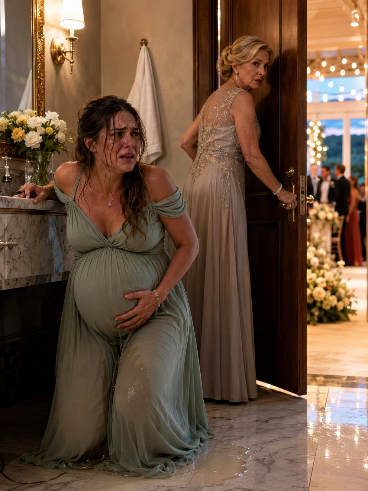 MY WATER BROKE AT MY SISTER-IN-LAW’S VINEYARD WEDDING—SO MY MOTHER-IN-LAW LOCKED ME IN THE BATHROOM TO PROTECT THE BRIDE’S SPOTLIGHT