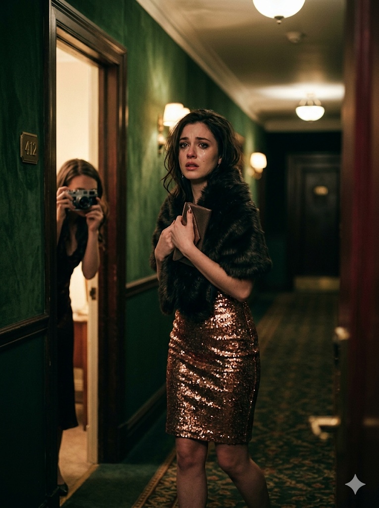 She Left in a Copper Dress After I Warned Her Not to Come Back—By Midnight, My Sister’s Camera Exposed Everything at the Hotel