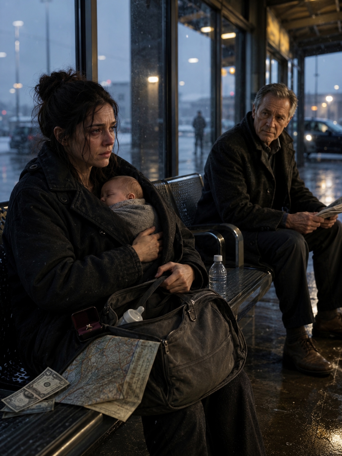 SHE FLED THE MOST DANGEROUS MAN IN THE COUNTY WITH HIS NEWBORN SON—BUT THE STRANGER AT THE BUS STATION KNEW EXACTLY WHO HE WAS