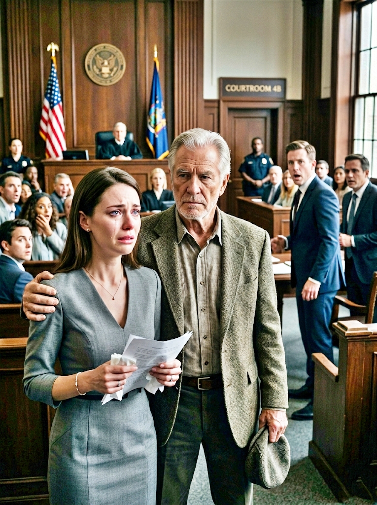 THE MAN WHO LAUGHED WHEN THE JUDGE TOOK EVERYTHING FROM ME NEVER SAW MY FATHER STAND UP IN THE BACK ROW